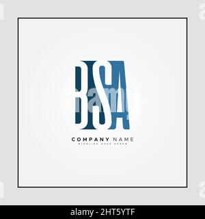 BSA logo. BSA letter. BSA letter logo design. Initials BSA logo linked ...