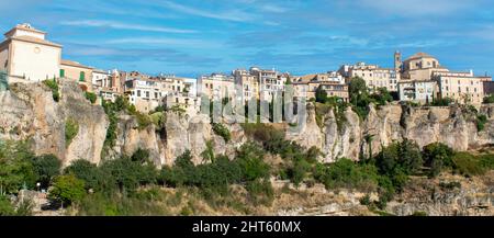 Panoramic view of the monumental city Cuenca, Spain Stock Photo