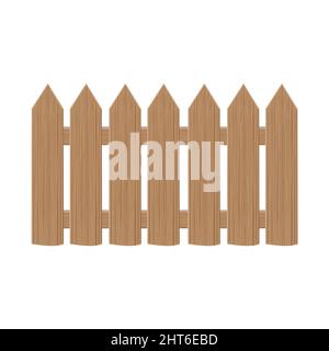 Wooden Gates and fences made of boards of various designs, Vector illustration in Cartoon Style. Stock Vector