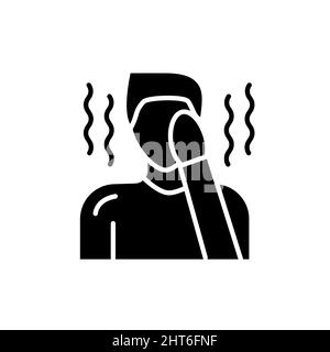 Weakness color line icon. Isolated vector element. Outline pictogram for web page, mobile app, promo Stock Vector