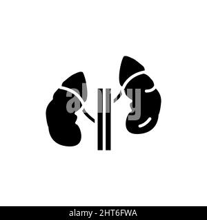 Human organ adrenal glands color line icon. Isolated vector element ...