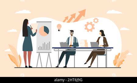 People working in office Stock Vector