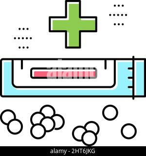 medical drug homeopathy color icon vector illustration Stock Vector