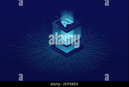 Artificial intelligence concept Stock Vector