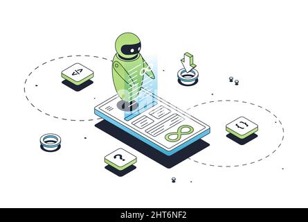 Concept of DevOps Stock Vector