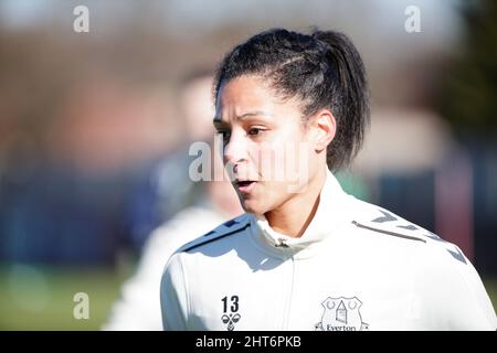 London, UK. 27th Feb, 2022. London, England, February 27th 2 Valerie Gauvin (13 Everton) prior to the Vitality Womens FA Cup game between Charlton Athletic and Everton at The Oakwood in London, England. Liam Asman/SPP Credit: SPP Sport Press Photo. /Alamy Live News Stock Photo