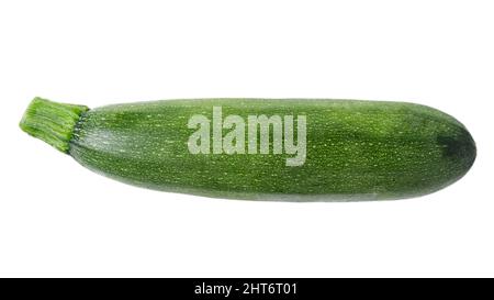 Green zucchini isolated on white Stock Photo