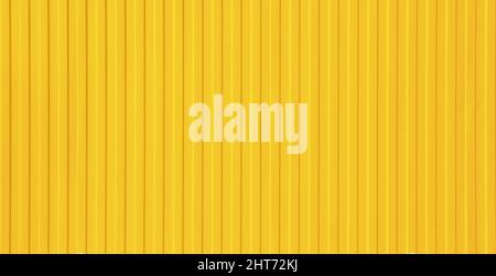 Empty yellow Corrugated metal background and texture surface Stock Photo