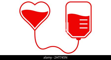 vector illustration of a donor blood transfusion to the patient Stock  Vector Image & Art - Alamy