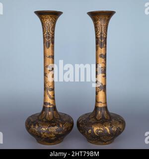 Japanese Meiji Brass Candle Holder with Scrolling Features