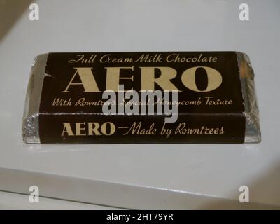 A vintage Rowntree Aero chocolate, dating from the 1930's Stock Photo