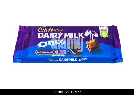 Cadbury Dairy Milk Oreo Chocolate Bar Stock Photo