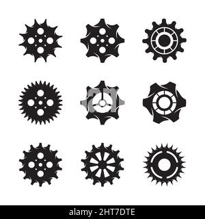 Gear icon vector set. clockwork illustration sign collection. Mechanics ...