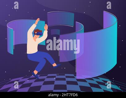 Concept of metaverse Stock Vector