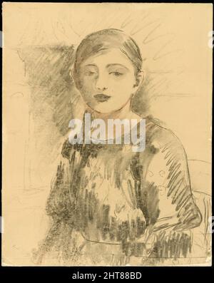 Portrait of Julie Manet, 1890. Stock Photo