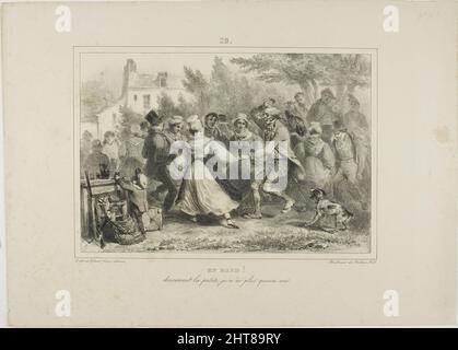 Circle Round! Gently Little One, I'm More than Fifteen Years Old, 1832. Stock Photo