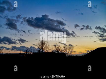 Dark clouds. Stock Photo