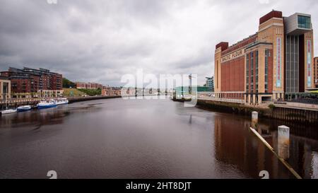 Gateshead, England, UK - May 26, 2011: The Baltic Centre for Contemporary Art occupies the former Baltic Flour Mills building on Gateshead's regenerat Stock Photo