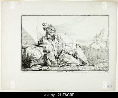 Sultane Blanche, plate 25 from Caravanne du Sultan &#xe0; la Mecque, 1748. Stock Photo