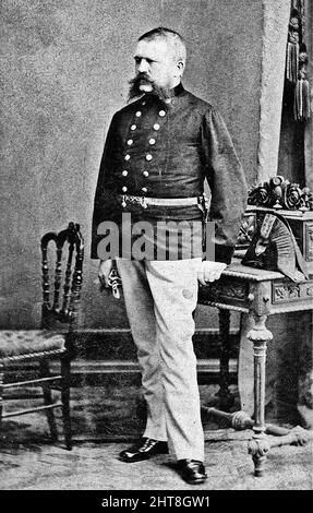 Alois Hitler nee Schicklgruber (7 June 1837 – 3 January 1903), an Austrian civil servant and the father of Adolf Hitler Stock Photo