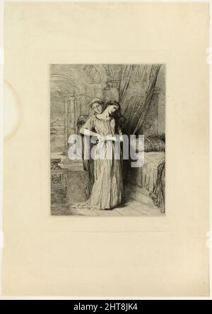 If I Do Die Before Thee, plate eight from Othello, 1844. Stock Photo