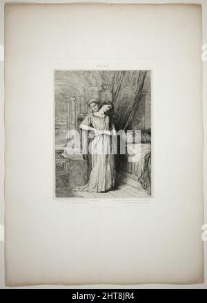 If I Do Die Before Thee, plate eight from Othello, 1844. Stock Photo