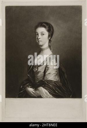 Lady Elizabeth Montagu, 1756. Stock Photo