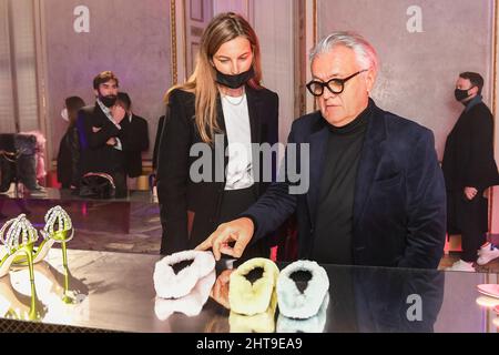 Cam Newton , Giuseppe Zanotti Milan Fashion Week - Women F/W 22-23 Giuseppe  Zanotti Presentation - people Milan, Italy 27th February 2022 (Photo by  SGP/Sipa USA)Italia id 127123 001 Not Exclusive Stock Photo - Alamy