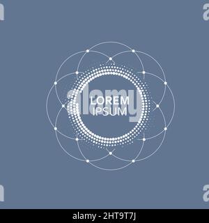 Set pattern circle abstract background Stock Vector