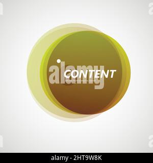 Colored circles collected in abstract composition Stock Vector