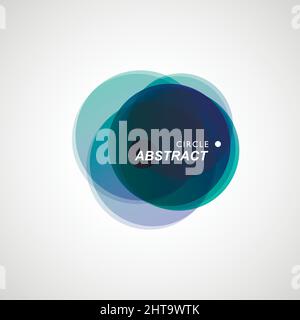 Colored circles collected in abstract composition Stock Vector