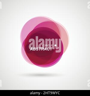 Colored circles collected in abstract composition Stock Vector