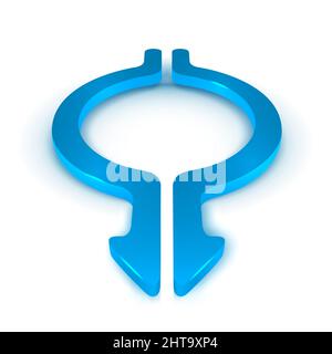 Round arrows vector illustration on white background Stock Vector