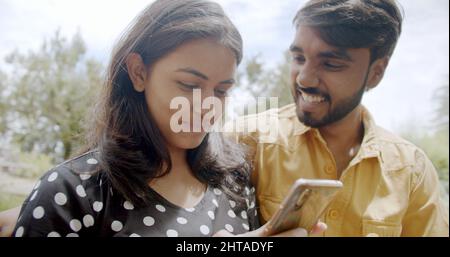 Lovely Indian couple spending time together Stock Photo - Alamy
