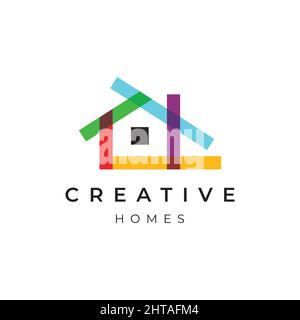 Creative house logo design inspiration Stock Vector