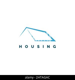 Roof logo design symbol vector template Stock Vector