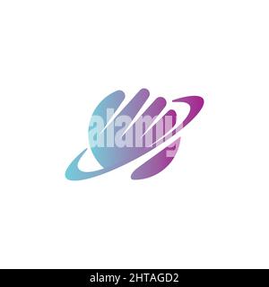 Planet logo design inspiration symbol vector template Stock Vector
