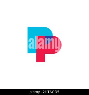 PP logo design inspiration vector template Stock Vector