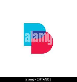 PD logo design inspiration vector template Stock Vector