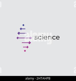 Science logo design inspiration vector template Stock Vector