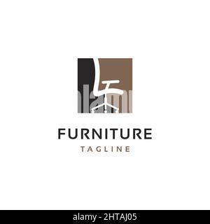 Furniture logo design inspiration vector template Stock Vector