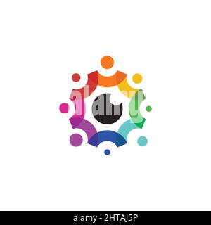 Eye vision logo design inspiration vector template Stock Vector