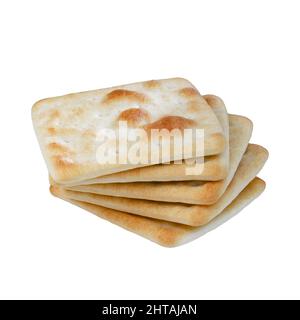 Crackers in a pack on a white background, isolated Stock Photo