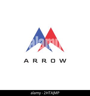 Arrow logo design inspiration vector template Stock Vector