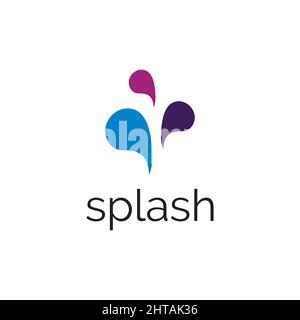 Splash logo design illustration vector template Stock Vector