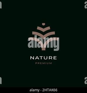 Abstract tree logo design inspiration vector template Stock Vector