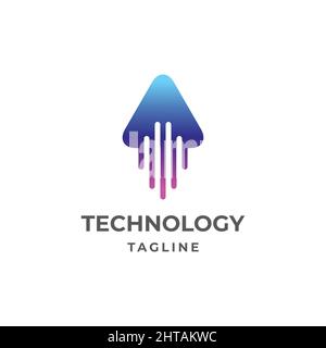 Abstract technology logo design inspiration vector template Stock Vector