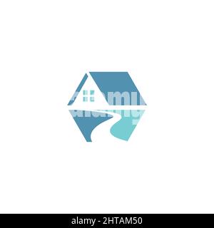 House logo design illustration vector template Stock Vector