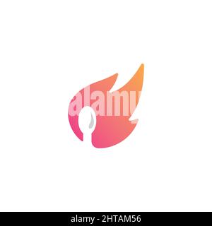 Match logo design illustration vector template Stock Vector