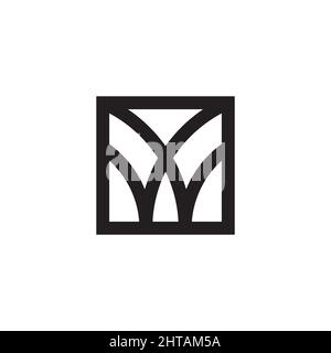 Letter W logo design inspiration concept vector template Stock Vector